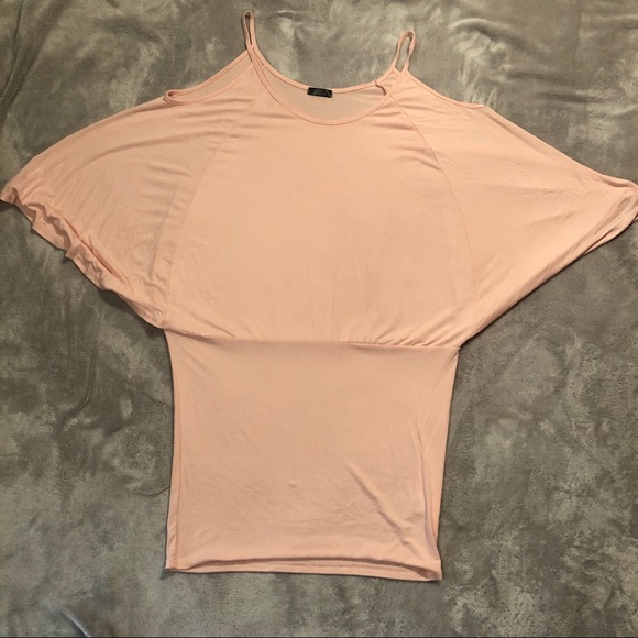 Peach Off the shoulder Dress - Picture 1 of 3